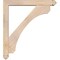 Ekena Millwork Legacy Arts and Crafts Smooth Bracket w/ Offset Brace, Douglas Fir, 5 1/2"W x 36"D x 40"H BKT0604X36X40LEC03SDF - alternate 4